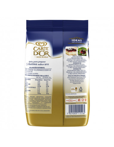 Carte D'Or® Gelatina de Uva Bolsa 600 gr