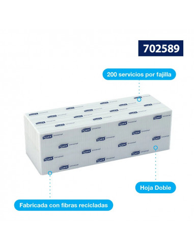 Tork Toalla Interdoblada Blanca...