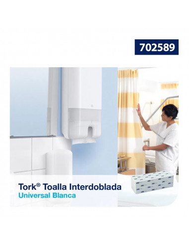 Tork Toalla Interdoblada Blanca...
