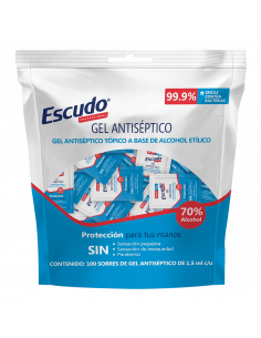 Gel antiséptico escudo sobre